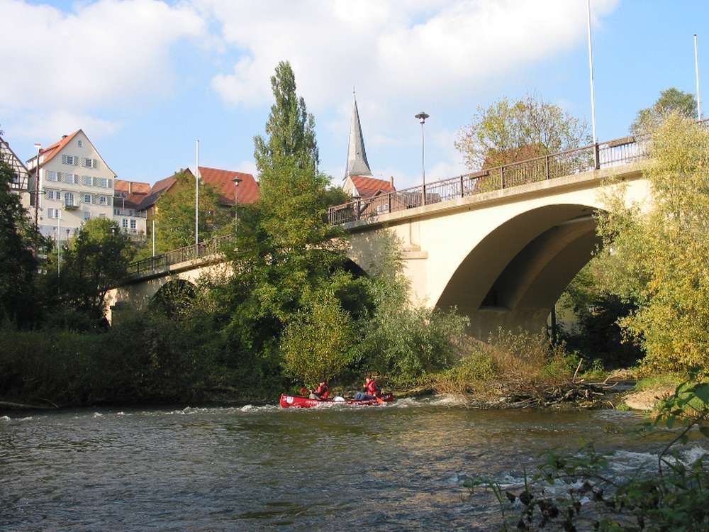 Kanufahren auf der Jagst