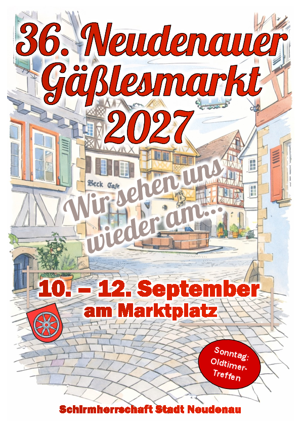 Flyer Gäßlesmarkt 2027 Flyer Gäßlesmarkt 2027